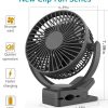 Rechargeable Desk Fan | Portable, Quiet, Clip-On For Home, Office, Outdoor Rechargeable Desk Fan | Portable, Quiet, Clip-On For Home, Office, Outdoor