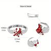 Red Bird with Red Fruit Ring Red Bird with Red Fruit Ring