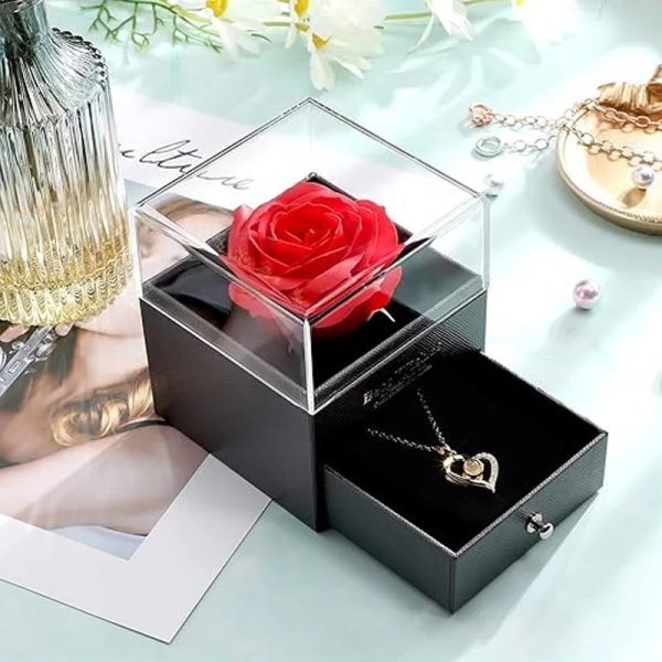 Red Eternal Rose Gift Box for Jewelry and Special Occasions Red Eternal Rose Gift Box for Jewelry and Special Occasions