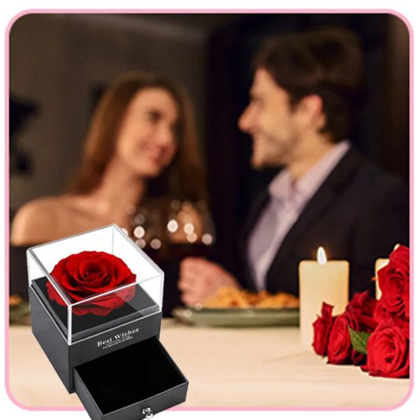 Red Eternal Rose Gift Box for Jewelry and Special Occasions Red Eternal Rose Gift Box for Jewelry and Special Occasions
