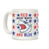 Red, Great White and Blue Coffee Mug Red, Great White and Blue Coffee Mug