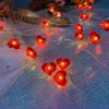 Red Heart LED String Lights for Valentine’s Day Decor Red Heart LED String Lights for Valentine’s Day Decor