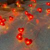 Red Heart LED String Lights for Valentine’s Day Decor Red Heart LED String Lights for Valentine’s Day Decor