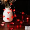 Red Heart LED String Lights for Valentine’s Day Decor Red Heart LED String Lights for Valentine’s Day Decor