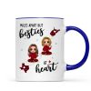 Red Plaid Long Distance Doll Besties Personalized Mug Red Plaid Long Distance Doll Besties Personalized Mug