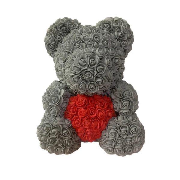 Red Rose Teddy Bear 40cm Artificial Rose Flower Gift Red Rose Teddy Bear 40cm Artificial Rose Flower Gift