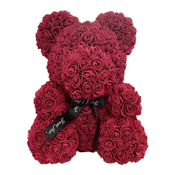 Red Rose Teddy Bear 40cm Artificial Rose Flower Gift Red Rose Teddy Bear 40cm Artificial Rose Flower Gift