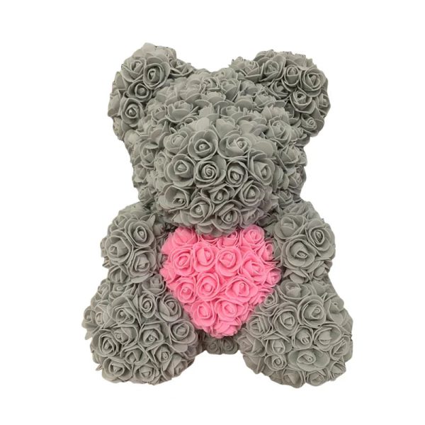 Red Rose Teddy Bear 40cm Artificial Rose Flower Gift Red Rose Teddy Bear 40cm Artificial Rose Flower Gift