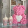 Red Rose Teddy Bear 40cm Artificial Rose Flower Gift Red Rose Teddy Bear 40cm Artificial Rose Flower Gift
