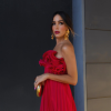 Red Ruffled Pleated Strapless Mini Dress Red Ruffled Pleated Strapless Mini Dress