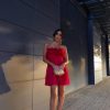 Red Ruffled Pleated Strapless Mini Dress Red Ruffled Pleated Strapless Mini Dress