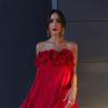 Red Ruffled Pleated Strapless Mini Dress Red Ruffled Pleated Strapless Mini Dress