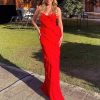Red Ruffles Maxi Dress