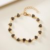 Red Zircon Heart Chain Bracelet Red Zircon Heart Chain Bracelet