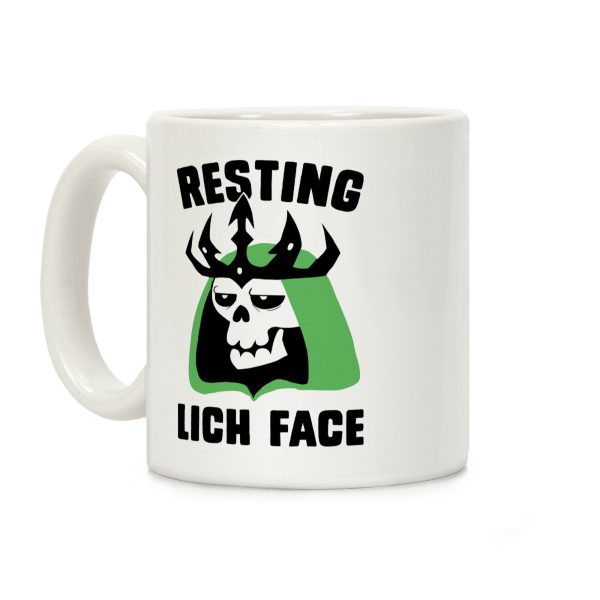 Resting Lich Face Coffee Mug Resting Lich Face Coffee Mug