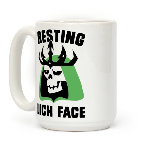 Resting Lich Face Coffee Mug Resting Lich Face Coffee Mug