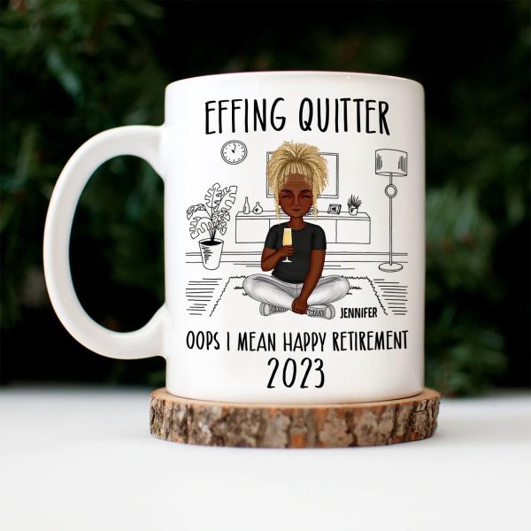 Retirement Quitter Happy Retirement - Gift For Retiree - Personalized Mug Retirement Quitter Happy Retirement - Gift For Retiree - Personalized Mug