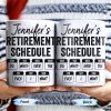 Retirement Schedule Weekly Planner - Personalized Custom Coffee Mug - RETIRE005_MG