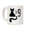 Retro Cat 9 lives Coffee Mug Retro Cat 9 lives Coffee Mug