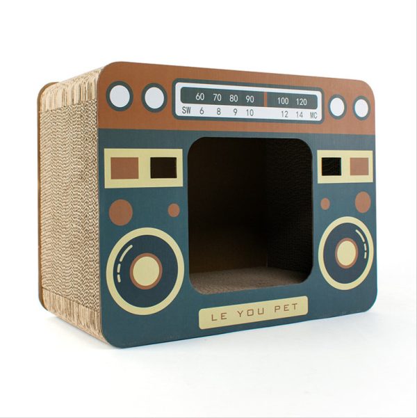 Retro Cat House And Scratcher Retro Cat House And Scratcher