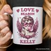 Retro Cupid Valentine Blowing Bubble Personalized Mug, Love Season Vintage Valentine's Day Gift Retro Cupid Valentine Blowing Bubble Personalized Mug, Love Season Vintage Valentine's Day Gift