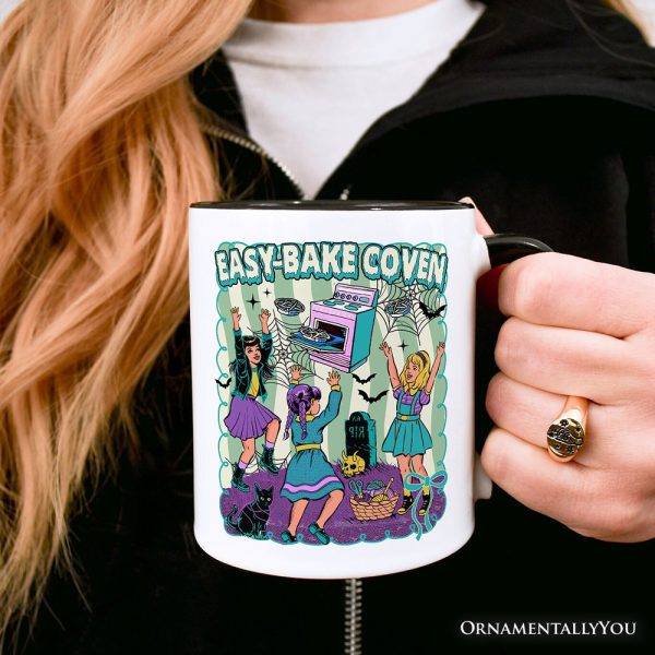 Retro Easy-Bake Coven Horror Movie Personalized Mug, Funny Retro Witch Halloween Gift with Custom Name Retro Easy-Bake Coven Horror Movie Personalized Mug, Funny Retro Witch Halloween Gift with Custom Name