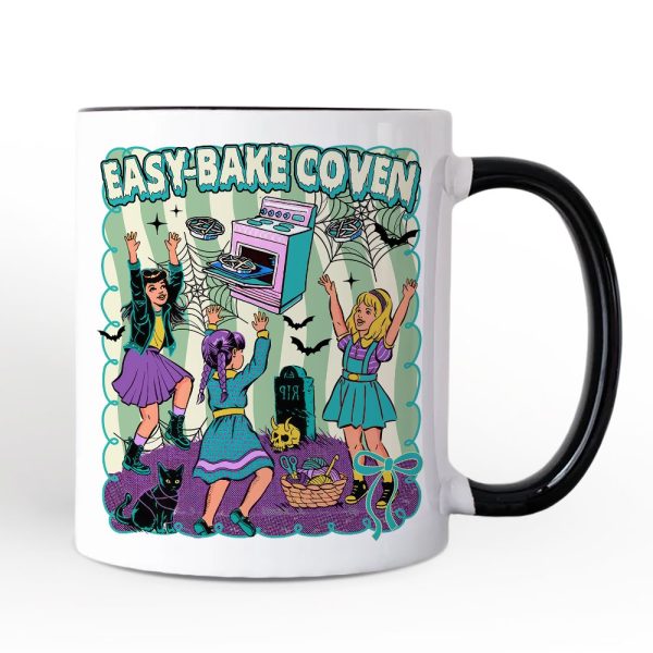 Retro Easy-Bake Coven Horror Movie Personalized Mug, Funny Retro Witch Halloween Gift with Custom Name Retro Easy-Bake Coven Horror Movie Personalized Mug, Funny Retro Witch Halloween Gift with Custom Name