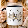 Retro Halloween Horse Ghosts Personalized Mug, Cute Western Gift with Spooky Vibes and Custom Name Retro Halloween Horse Ghosts Personalized Mug, Cute Western Gift with Spooky Vibes and Custom Name