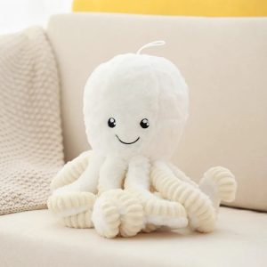 Reversible Colorful Octopus Plush - Cute Stuffed Animal for Kids' Decor