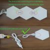RGB Triangular Quantum Wall Lamp with Music Sync RGB Triangular Quantum Wall Lamp with Music Sync