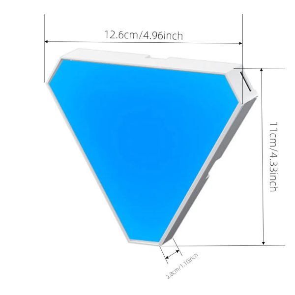 RGB Triangular Quantum Wall Lamp with Music Sync RGB Triangular Quantum Wall Lamp with Music Sync