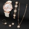 Rhinestone Heart Watch and Jewelry Set for Women Rhinestone Heart Watch and Jewelry Set for Women