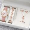 Rhinestone Heart Watch and Jewelry Set for Women Rhinestone Heart Watch and Jewelry Set for Women