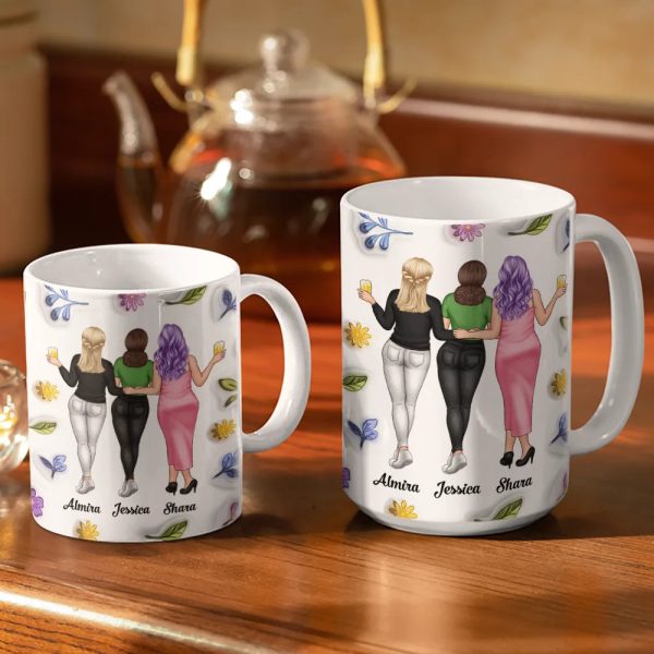 Right In The Kidney Besties Sisters - 3D Inflated Effect Printed Mug, Personalized White Edge-to-Edge Mug Right In The Kidney Besties Sisters - 3D Inflated Effect Printed Mug, Personalized White Edge-to-Edge Mug