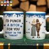 Right In The Throat Backside Besties - Personalized White Edge-to-Edge Mug Right In The Throat Backside Besties - Personalized White Edge-to-Edge Mug