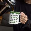 Right In The Throat Backside Besties - Personalized White Edge-to-Edge Mug Right In The Throat Backside Besties - Personalized White Edge-to-Edge Mug