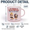 Right In The Throat Bestie - Personalized Marble Mug Right In The Throat Bestie - Personalized Marble Mug
