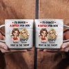 Right In The Throat Besties - Personalized Marble Mug Right In The Throat Besties - Personalized Marble Mug