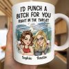 Right In The Throat Besties - Personalized Mug Right In The Throat Besties - Personalized Mug