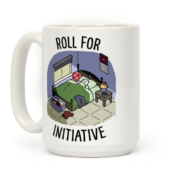 Roll For Initiative To Get Out Of Bed Coffee Mug Roll For Initiative To Get Out Of Bed Coffee Mug