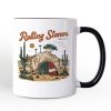 Rolling Stones Christian Personalized Mug, He is Risen Easter Gift with Custom Name Rolling Stones Christian Personalized Mug, He is Risen Easter Gift with Custom Name