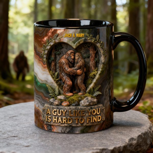 Romantic Bigfoot Couple, Personalized Gifts For Couple Accent Mug 05QHTN160126 Romantic Bigfoot Couple, Personalized Gifts For Couple Accent Mug 05QHTN160126