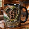 Romantic Bigfoot Couple, Personalized Gifts For Couple Accent Mug 05QHTN160126 Romantic Bigfoot Couple, Personalized Gifts For Couple Accent Mug 05QHTN160126