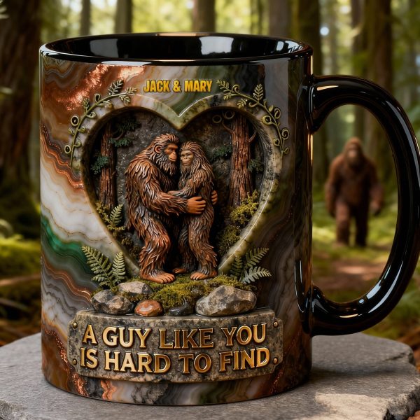 Romantic Bigfoot Couple, Personalized Gifts For Couple Accent Mug 05QHTN160126 Romantic Bigfoot Couple, Personalized Gifts For Couple Accent Mug 05QHTN160126