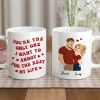Romantic Funny Ceramic Mug, Personalized Couple Design with Hearts, You're The Only One I Want To Annoy, Creative Gift for Couples