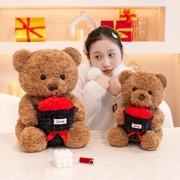 Rose Bear Plush Doll