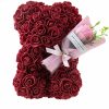 Rose Bear with Flower Bouquet 24cm Rose Bear with Flower Bouquet 24cm