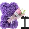 Rose Bear with Flower Bouquet 24cm Rose Bear with Flower Bouquet 24cm