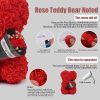 Rose Bear with Flower Bouquet 24cm Rose Bear with Flower Bouquet 24cm