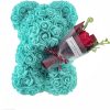 Rose Bear with Flower Bouquet 24cm Rose Bear with Flower Bouquet 24cm